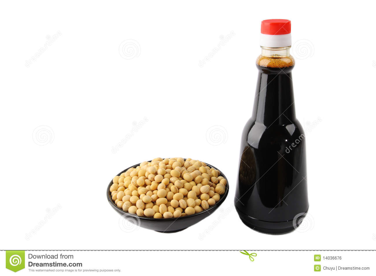 Soy Sauce And Soybean Royalty Free Stock Image   Image  14036676