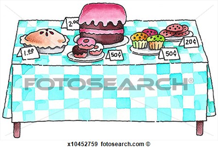 Stock Illustration   Bake Sale  Fotosearch   Search Vector Clipart