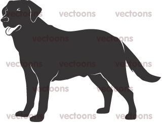 Black Labrador Cartoon   Dog   Animals   Buy Clip Art   Buy