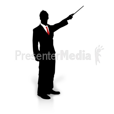 Businessman Silhouette Point   Home And Lifestyle   Great Clipart
