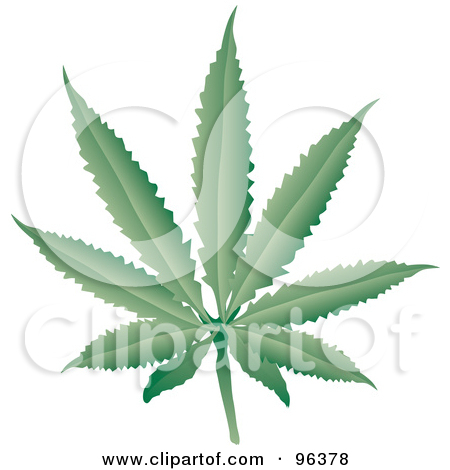 Clipart Medical Marijuana Pot Leaf   Royalty Free Vector Illustration
