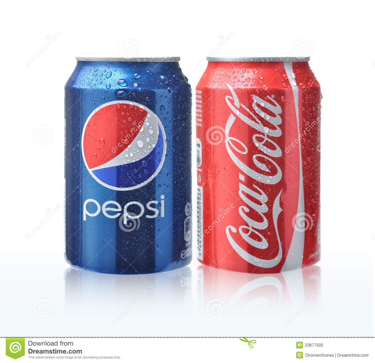 Coca Cola And Pepsi Cans Editorial Image   Image  23677505