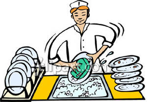 Dishwasher Working Royalty Free Clipart Picture   Montanaesgr 