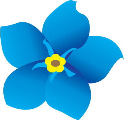 Forget Me Not Flower Clip Art   Cliparts Co