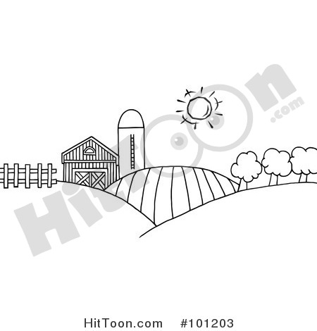 Illustrations   Vectors Of Country Farms  1