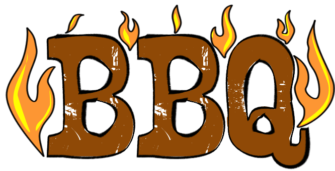 July Word Clipart Bbq Clipart Word Bbq2