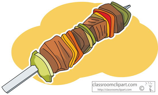 Meat Clipart   Shish Kabob Meat   Classroom Clipart