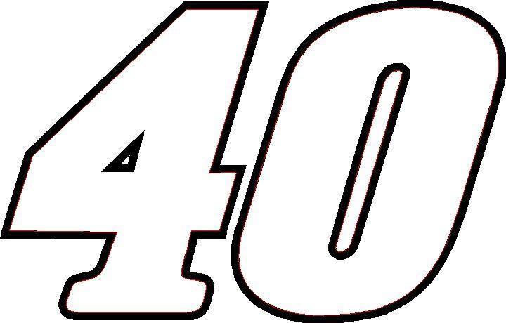 Number 40 40 Race Number   Sticker