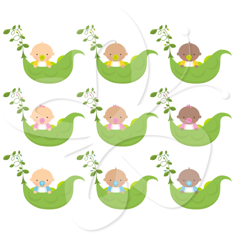 Sweet Pea Baby Clip Art   Creative Clipart Collection