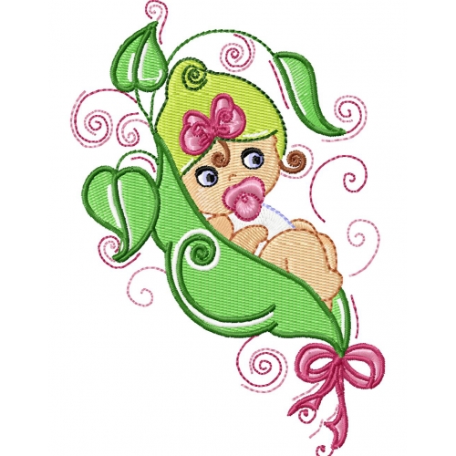 Sweet Pea Baby Clipart