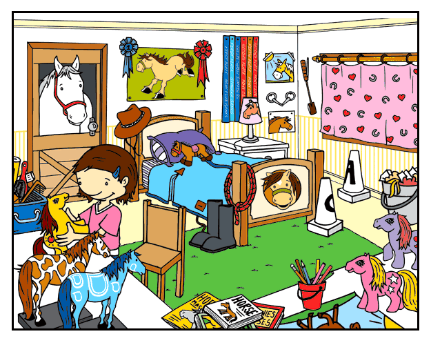 Tidy Bedroom Clipart   Collection Picture