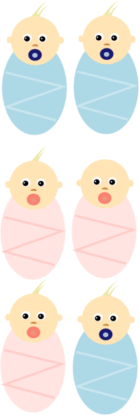 Twin Babies Varitions Clip Art At Clker Com   Vector Clip Art Online