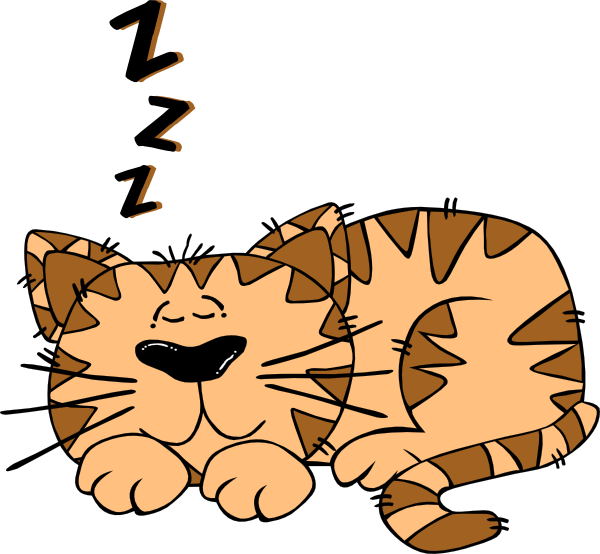 Cartoon Cat Sleeping Clip Art At Clker Com   Vector Clip Art Online
