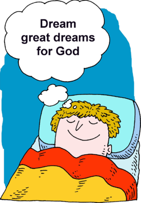 Dream Clipart This Boy Dreaming In His Bed Reminds Us To Dream Big
