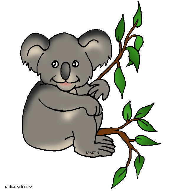 Free Animals Clip Art By Phillip Martin Koala
