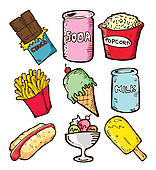 Healthy Snacks Stock Illustrations   Gograph