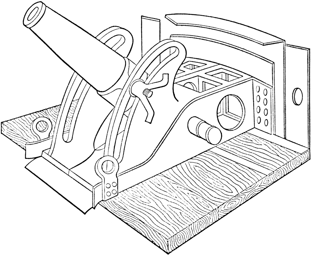 Mounted Steel Mortar   Clipart Etc