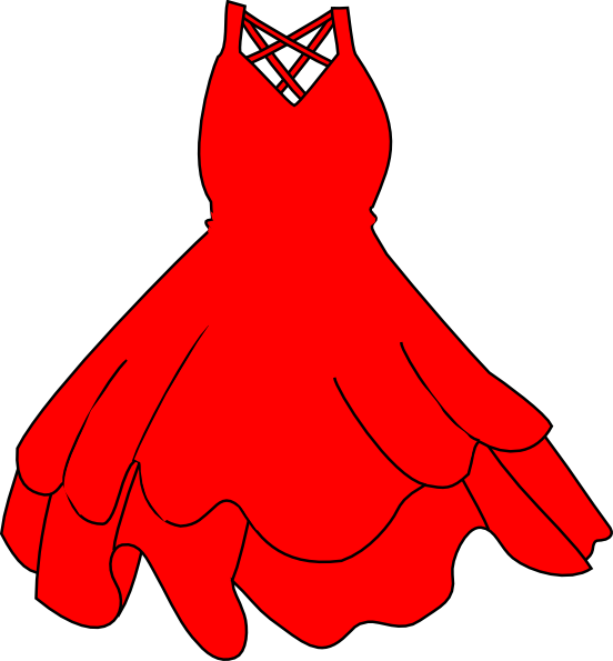 Red Dress Clip Art At Clker Com   Vector Clip Art Online Royalty Free