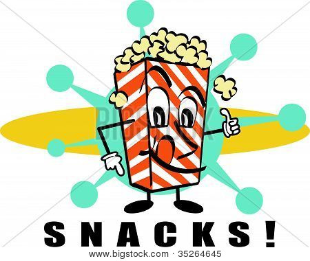 Snack Popcorn Clip Art Stock Vector   Stock Photos   Bigstock
