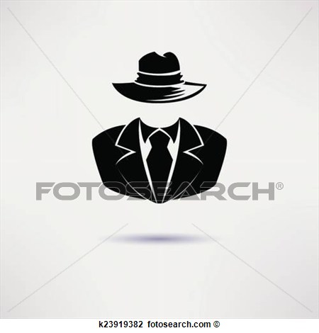 Spy Secret Agent The Mafia Vector Icon View Large Graphic Clipart