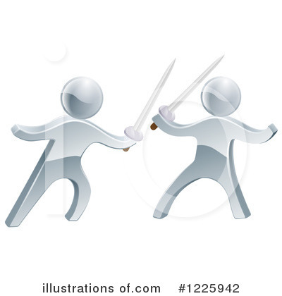 Sword Fight Clipart  1225942 By Geo Images   Royalty Free  Rf  Stock