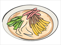 04 Cold Noodle   Reimen   Food Menu   Clip Art Images   Japanese Style