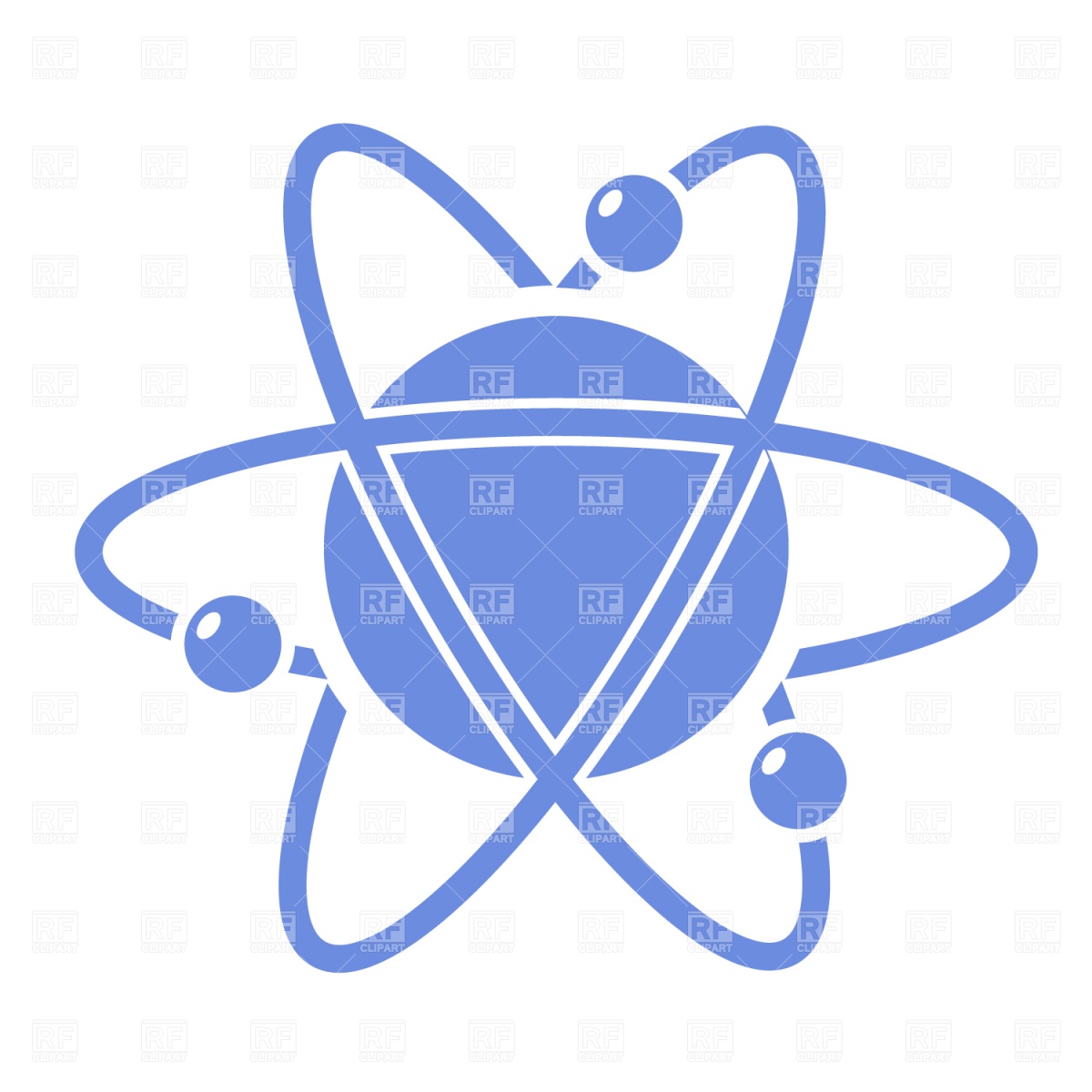 Atom Symbol Download Royalty Free Vector Clipart  Eps 