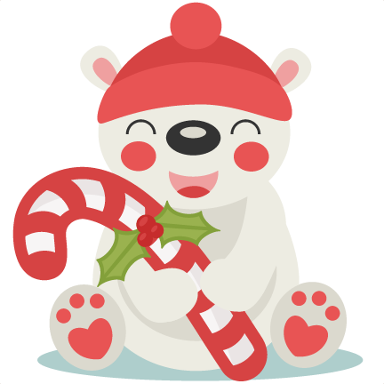 Christmas Polar Bear Svg Scrapbook Cut File Cute Clipart Files For