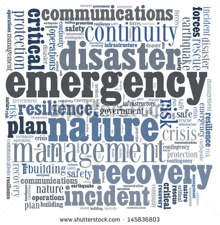 Disaster Recovery Word Cloud For Business And Finance Concept   Stock    