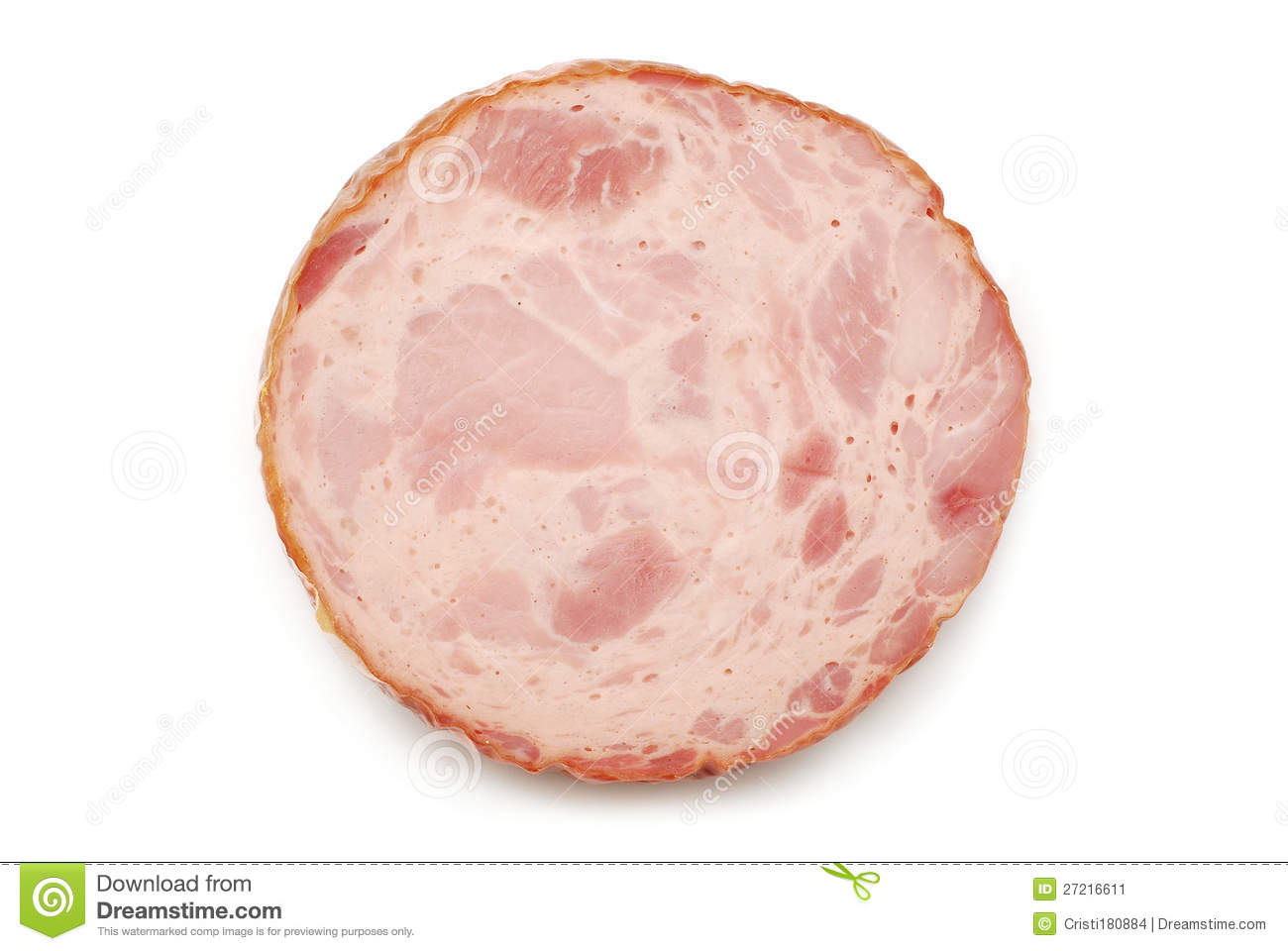 Ham Slice Stock Image   Image  27216611