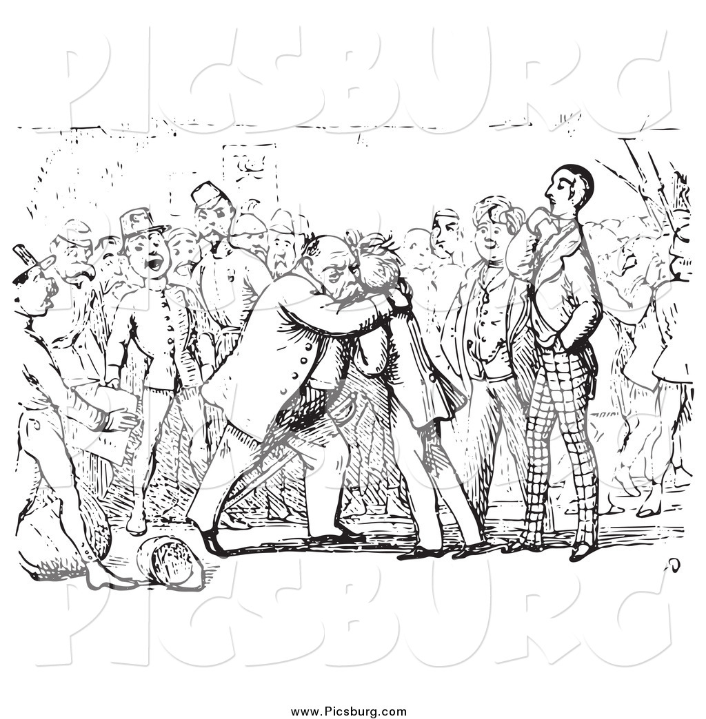 Historic Scene Of Men Hugging In Black And White By Picsburg 56458 Jpg