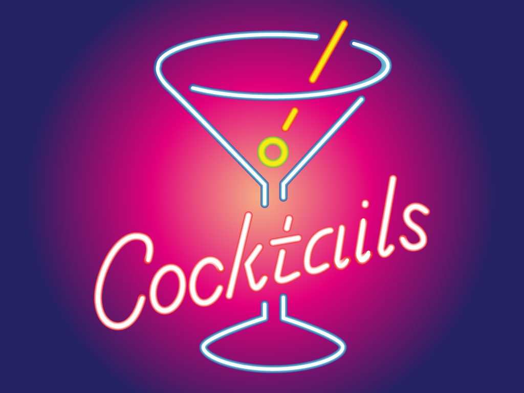 Martini Cocktail Neon S Are A Classic Image  Use This Cool Vector