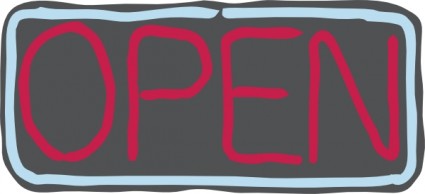 Neon Open Sign Clipart