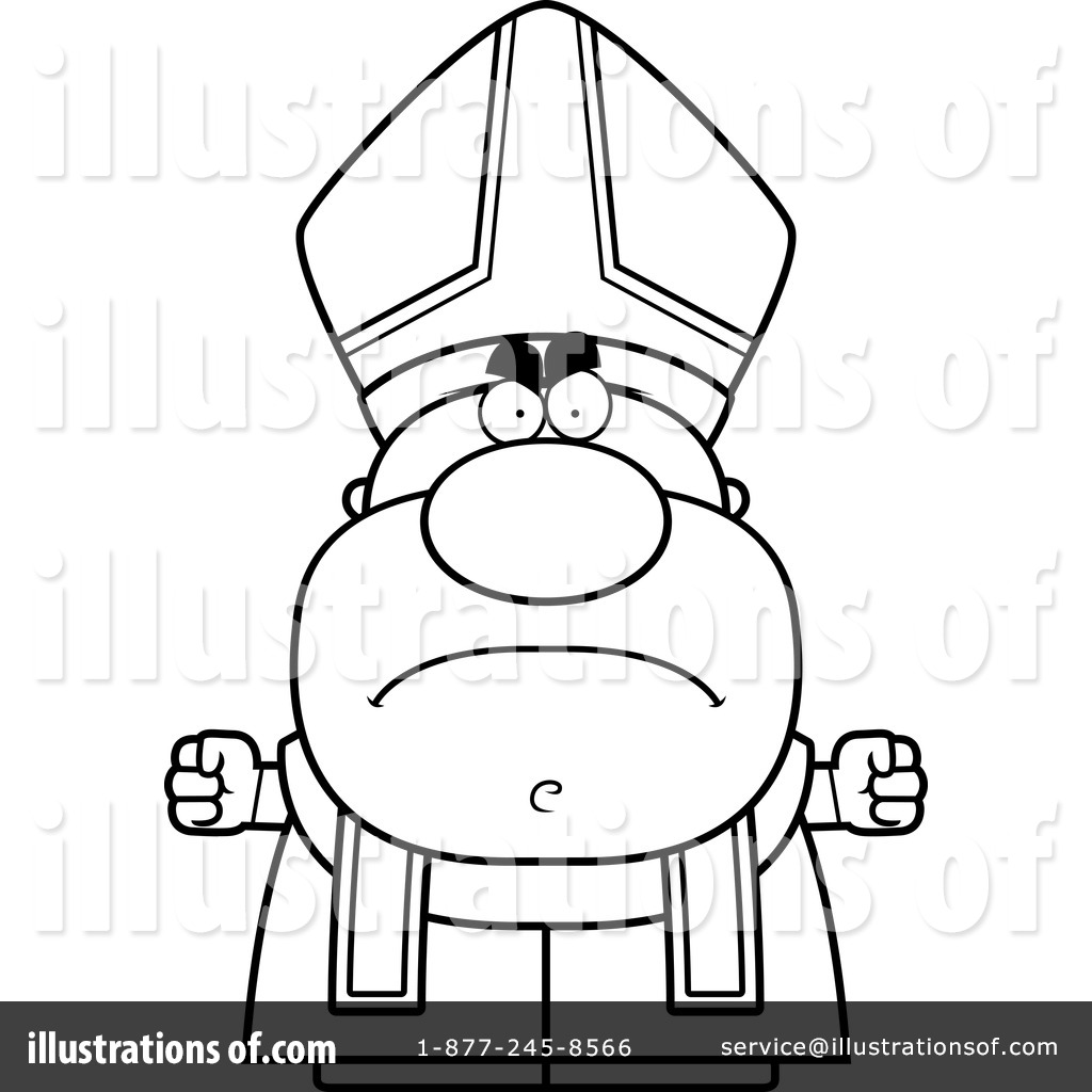 Royalty Free  Rf  Pope Clipart Illustration By Cory Thoman   Stock