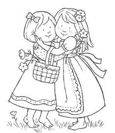 Sisters Coloring Page More