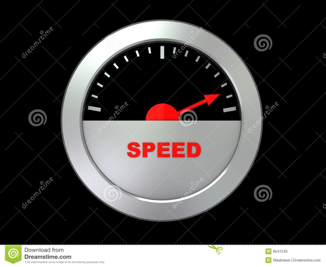 Speed Gauge Royalty Free Stock Photo   Image  8541245