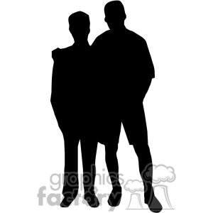 Two Friends Clipart Black And White   Clipart Panda   Free Clipart