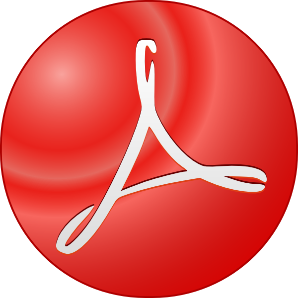 Adobe Acrobat Symbol Clip Art At Clker Com   Vector Clip Art Online
