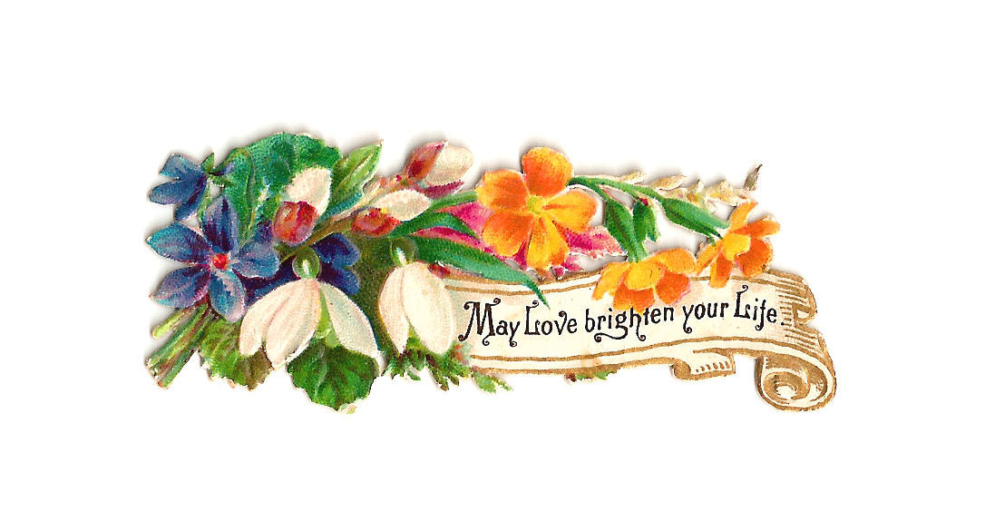 Antique Images  Free Flower Clip Art  Victorian Scrap Of Flowers
