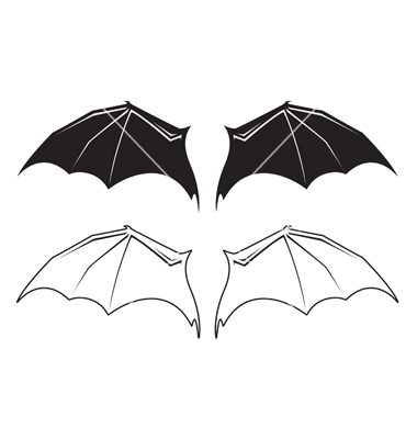 Bat Wings Clip Art Bat Wngs Vector