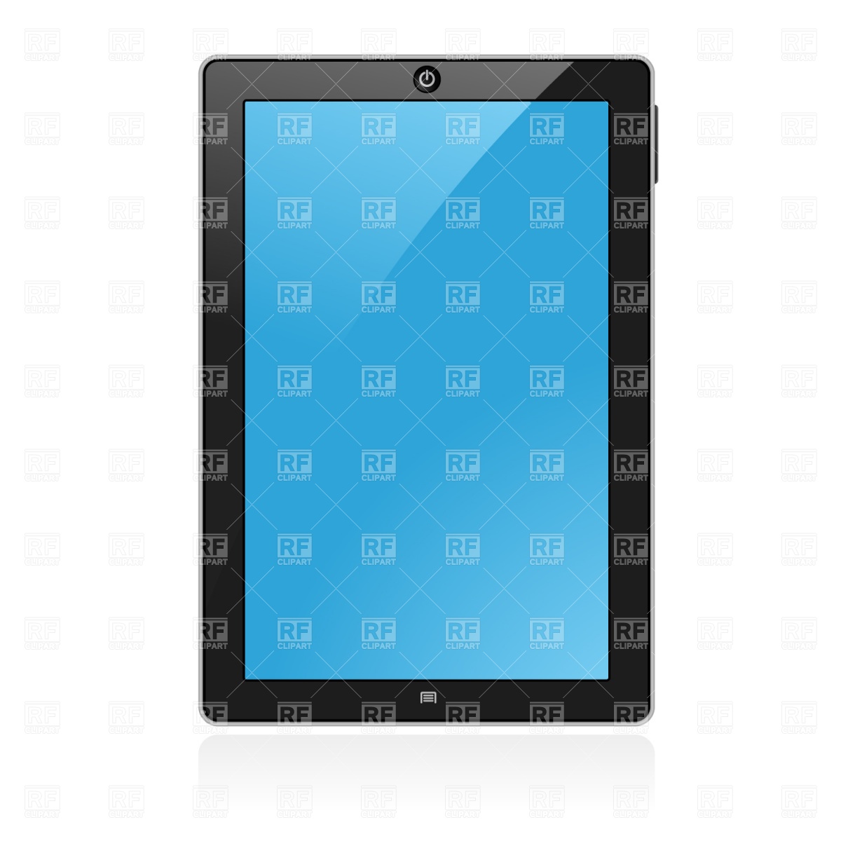 Blank Tablet Pad Pc Download Royalty Free Vector Clipart  Eps