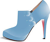 Blue Suede Shoe   Clipart Graphic