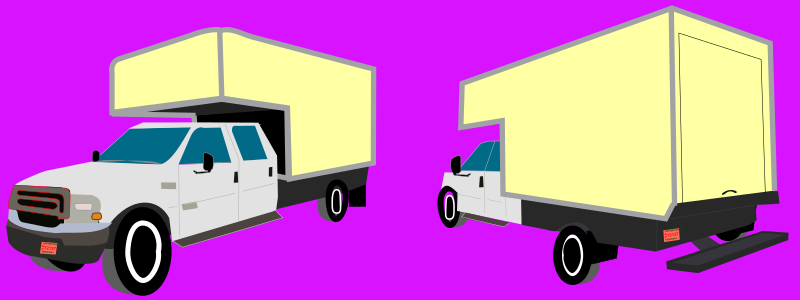 Box Truck By Rfc1394   Front And Rear Views Of A Box Truck