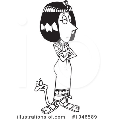 Cleopatra Clipart  1046589 By Ron Leishman   Royalty Free  Rf  Stock