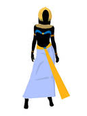 Cleopatra Illustration Silhouette   Clipart Graphic