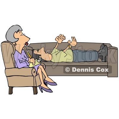 Clipart Illustration Of A Patient Middle Aged Caucasian Woman A