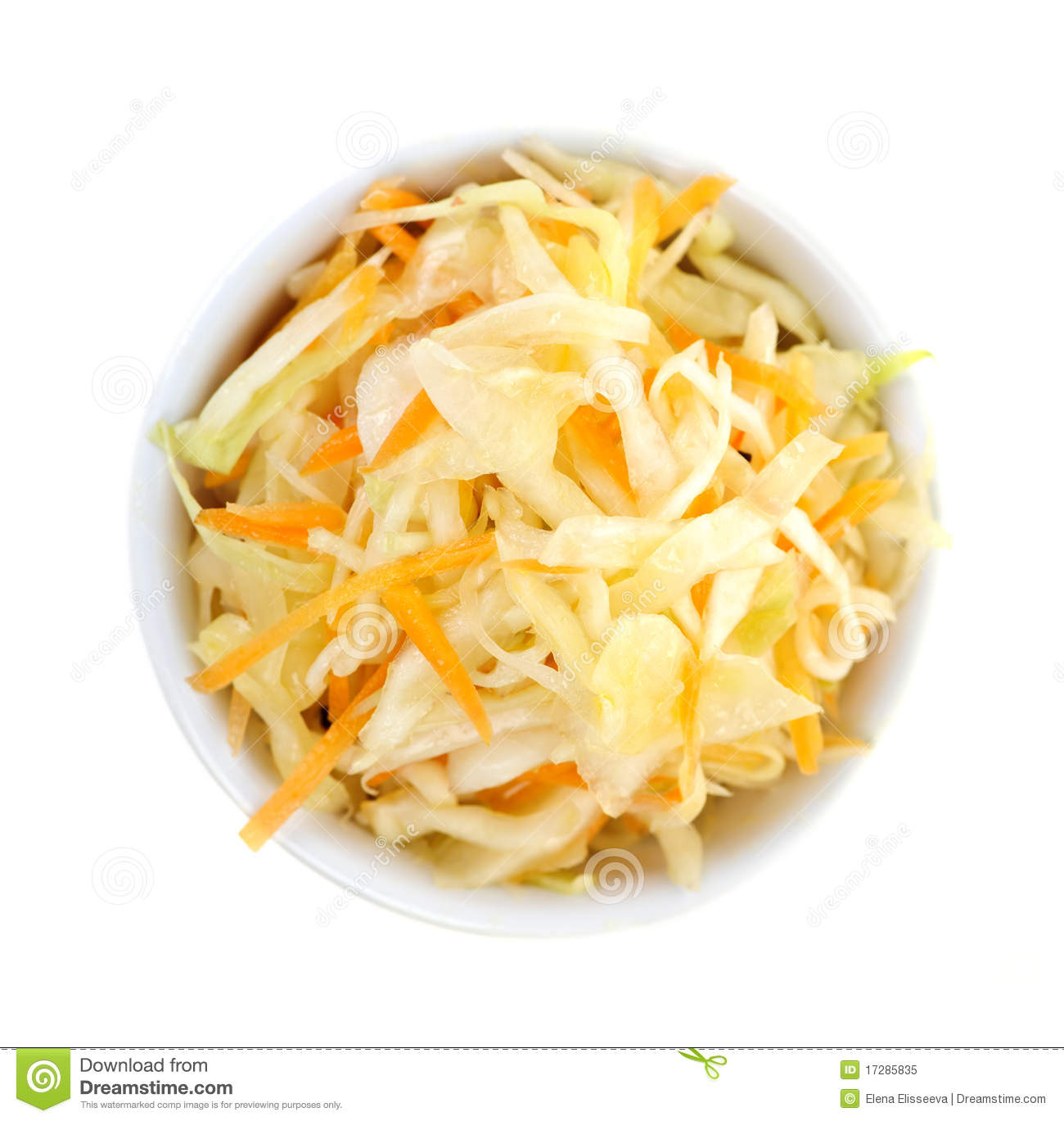 Cole Slaw Clipart Bowl Of Coleslaw From Above