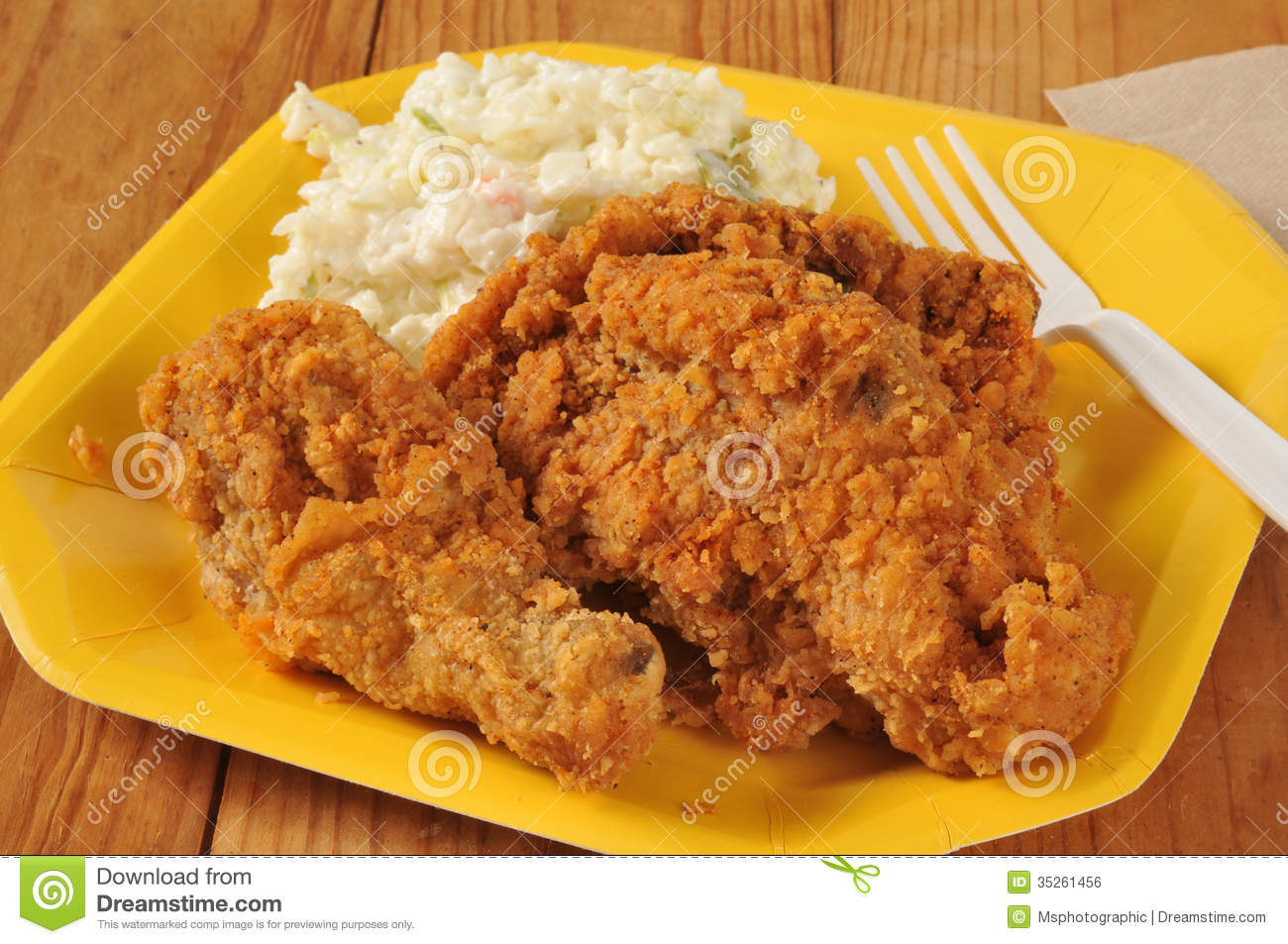 Cole Slaw Clipart Fried Chicken With Coleslaw