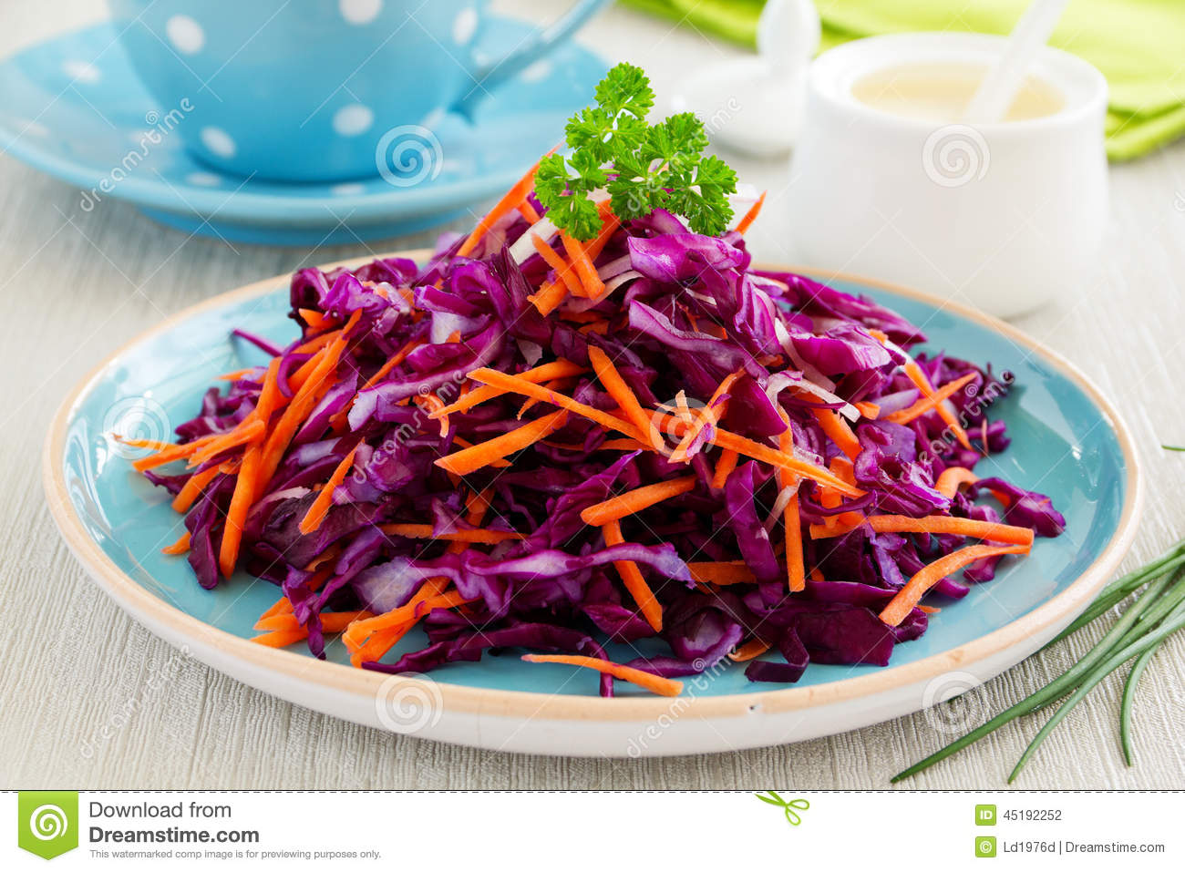 Cole Slaw Salad Stock Photo   Image  45192252