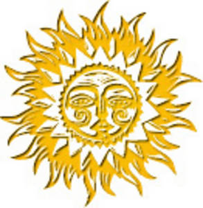 Free Clipart Picture Of Tribal Sun God